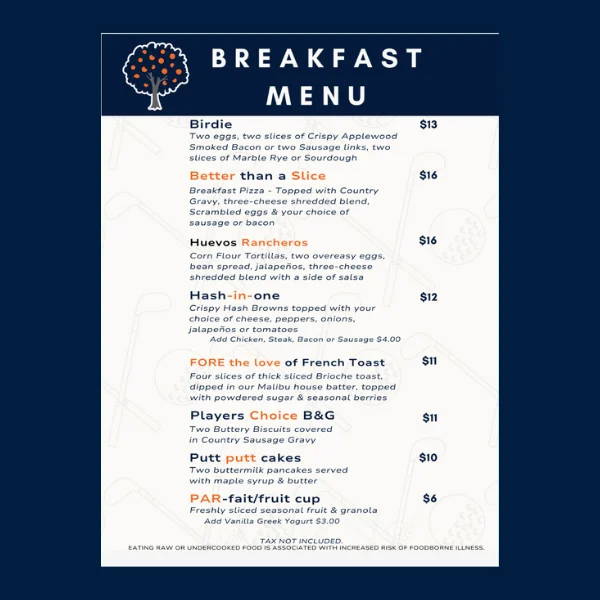 Golf Course Restaurant in Scottsdale, Arizona 